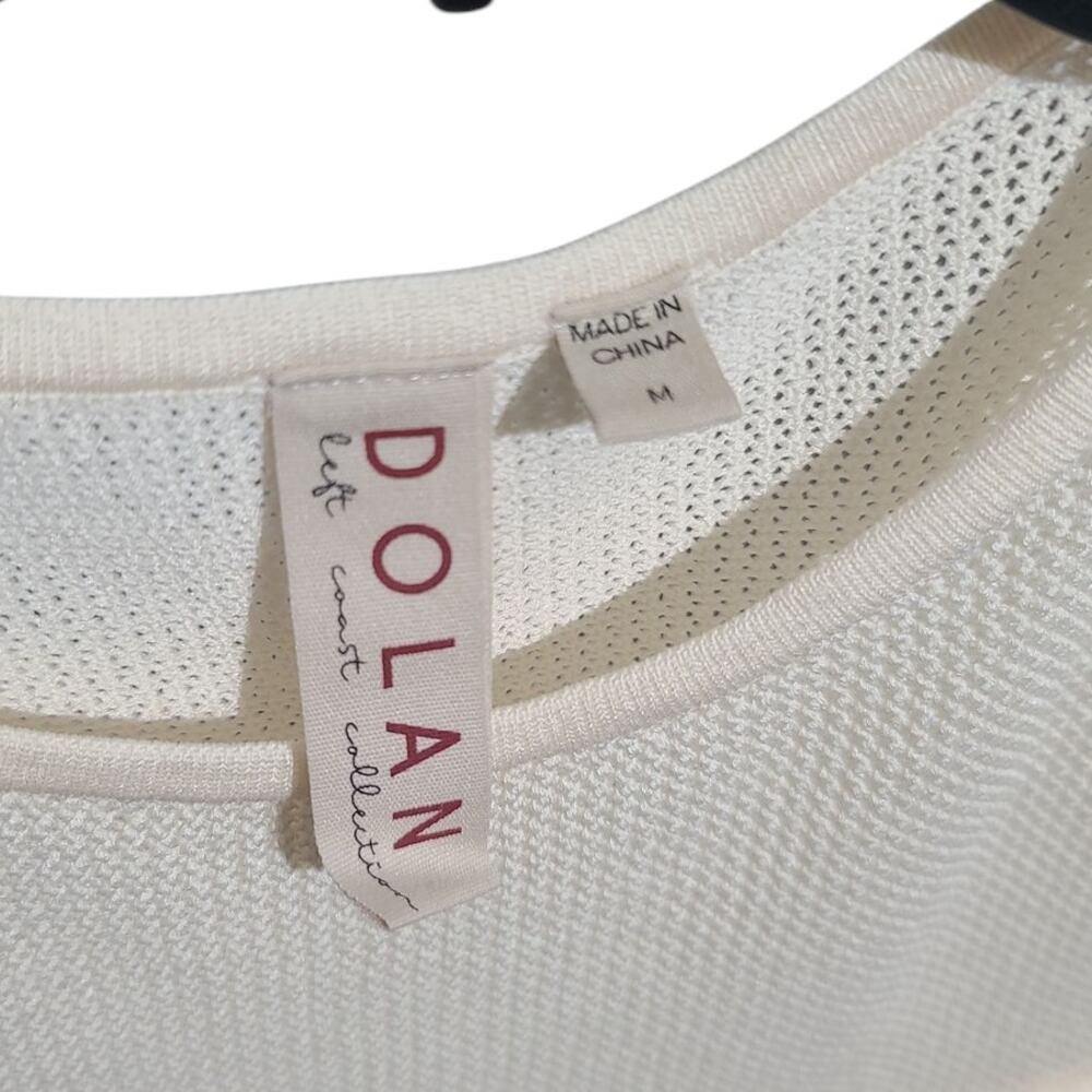 Dolan Cream Ruffle Sweater Tank Size Medium - Picture 7 of 8